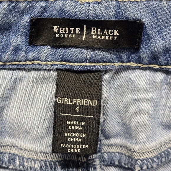 White House Black Market destructed girlfriend jean bermuda shorts - Picture 13 of 15